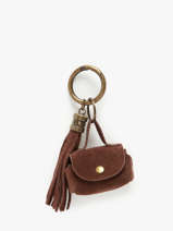 Sleutelhanger Milano Bruin velvet VE24112